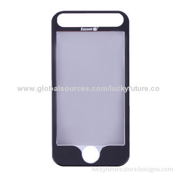 Black/Silver Online/Offline Frame Clips without Glasses, Made in Germany, for iPhone 5/5S